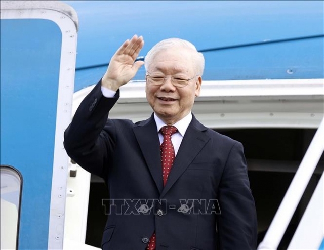 Tổng Bí thư Nguyễn Phú Trọng đến Bắc Kinh, bắt đầu thăm chính thức Trung Quốc - Ảnh 1.
