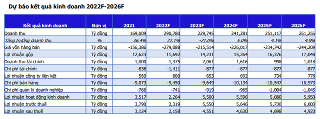 MBS: Năm 2022, doanh thu của Petrolimex (PLX) có thể đạt 291.000 tỷ - tăng 72%, chuẩn bị thoái vốn PG Bank vào quý 4 - Ảnh 6.