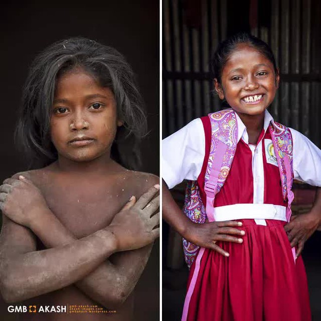  Ghi lại khoảnh khắc trẻ em nghèo trước và sau khi được đi học, nhiếp ảnh gia tạo nên bộ ảnh gây xúc động  - Ảnh 8.