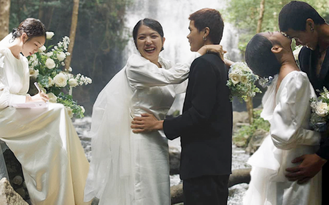 Cô dâu tổ chức đám cưới bí mật chỉ có vỏn vẹn 6 khách mời tại thác Lưu Ly ở Đắk Nông