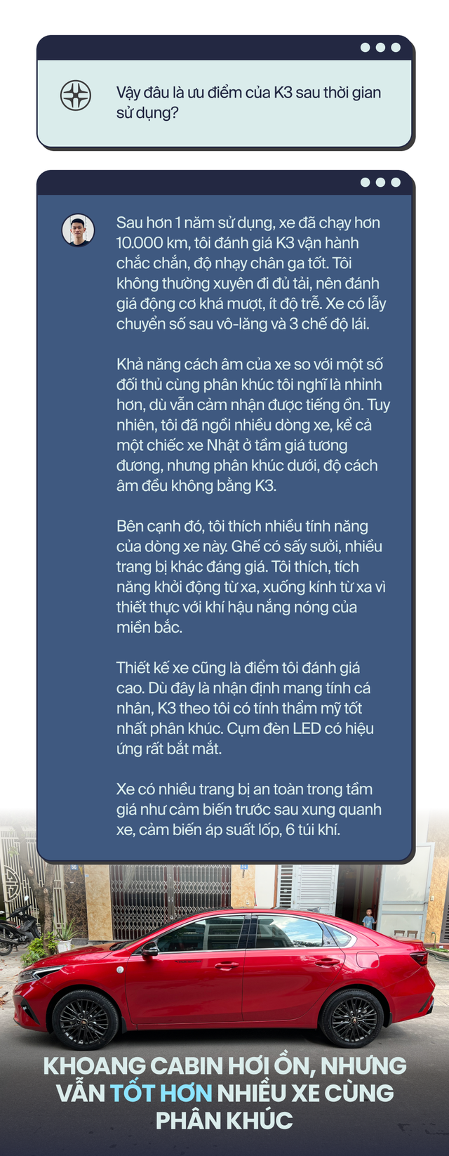 Chủ xe Kia K3: ‘Tính năng phù hợp với tầm giá, còn vài điểm chưa ưng ý - Ảnh 3.