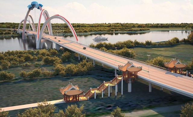 Cận cảnh cây cầu đắt nhất tỉnh Bắc Ninh sắp hoàn thành - Ảnh 11.