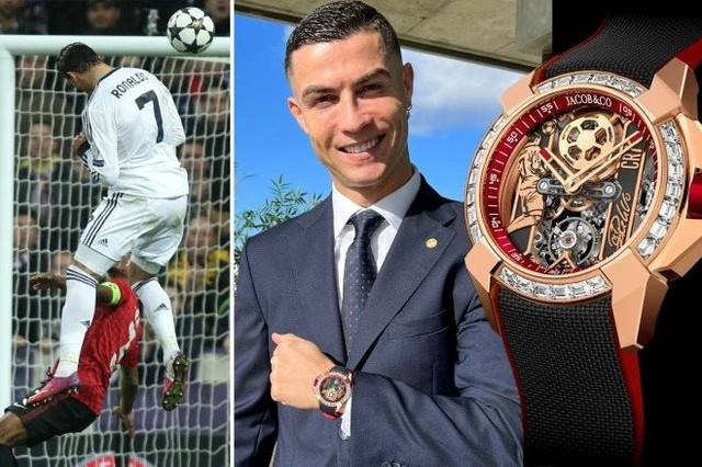 Cận cảnh chiếc đồng hồ siêu đặc biệt Cristiano Ronaldo trình làng trong ngày ‘bị đuổi việc’ - Ảnh 1.