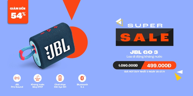 4 ưu đãi loa, tai nghe JBL giá tốt dịp Black Friday - Ảnh 2.