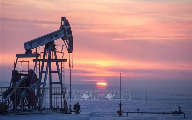 Một giàn khoan dầu tại Almetyevsk, Nga. Ảnh minh họa: TASS/TTXVN