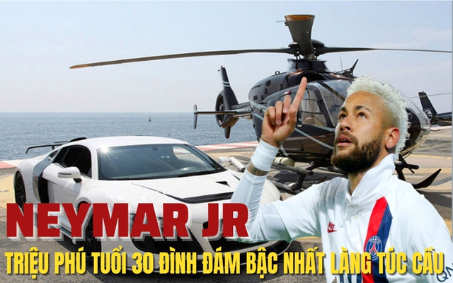 Tuổi 30 của “nghệ sĩ sân cỏ” Neymar Jr: Top 7 cầu thủ giàu nhất làng bóng đá, kiếm tiền hơn cả Messi, sở hữu dinh thự có bãi đậu trực thăng, nhà xe chứa đủ 20 chiếc ô tô