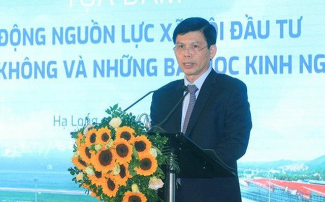 Thứ trưởng Bộ GTVT Lê Anh Tuấn phát biểu khai mạc tọa đàm.