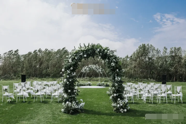 Đám cưới tinh tế trên bãi cỏ và lời mách nhỏ hữu hiệu của cô dâu khi hôn lễ kết thúc - Ảnh 2.