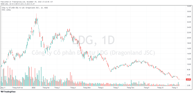 Thị giá tụt dốc 85% từ đỉnh, Chủ tịch LDG bị bán giải chấp 4,5 triệu cổ phiếu sau chưa đầy 2 tuần - Ảnh 1.