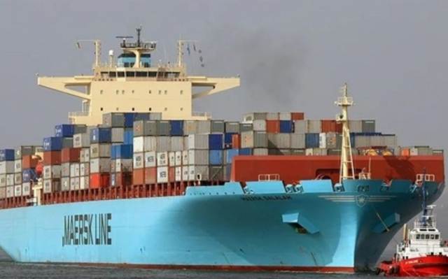 Tàu container của hãng Maersk. Ảnh: Maersk