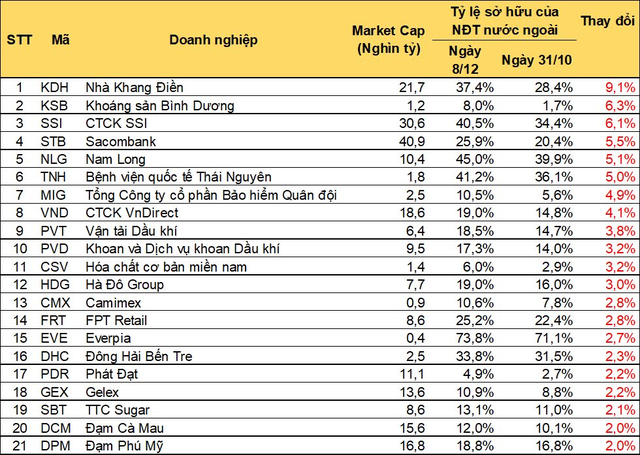 Ròng rã mua ròng suốt 3 tháng qua, khối tài sản gần 40 tỷ USD của khối ngoại tại HoSE đang phân bổ vào những doanh nghiệp nào? - Ảnh 3.
