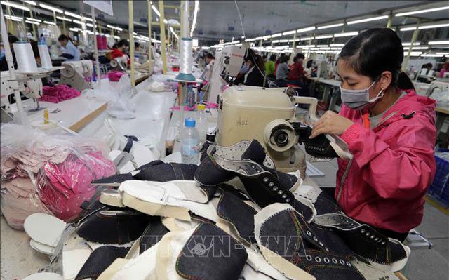 EU là thị trường xuất khẩu lớn thứ hai của ngành da giày Việt Nam. Ảnh: TTXVN.