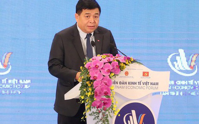 Bộ trưởng Bộ Kế hoạch và Đầu tư Nguyễn Chí Dũng đã trình bày về một số định hướng và nhiệm vụ, giải pháp trọng tâm phát triển kinh tế-xã hội năm 2023 và thời gian tới - Ảnh: VGP/Nhật Bắc