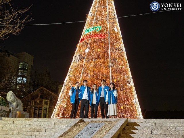 Choáng ngợp với những cây thông Noel tại các trường ĐH hàng đầu thế giới: Có nơi chịu chi trang trí cây cao hàng chục mét như toà tháp - Ảnh 6.