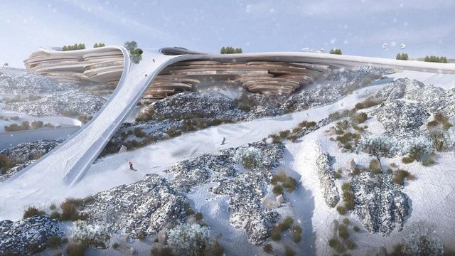 Quên Qatar đi, đây mới là đại gia chịu chi nhất lúc này: Đăng cai Á vận hội mùa đông tại siêu đô thị 500 tỷ USD, mạnh tay xây dựng resort trượt tuyết... giữa sa mạc - Ảnh 4.