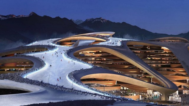 Quên Qatar đi, đây mới là đại gia chịu chi nhất lúc này: Đăng cai Á vận hội mùa đông tại siêu đô thị 500 tỷ USD, mạnh tay xây dựng resort trượt tuyết... giữa sa mạc - Ảnh 1.