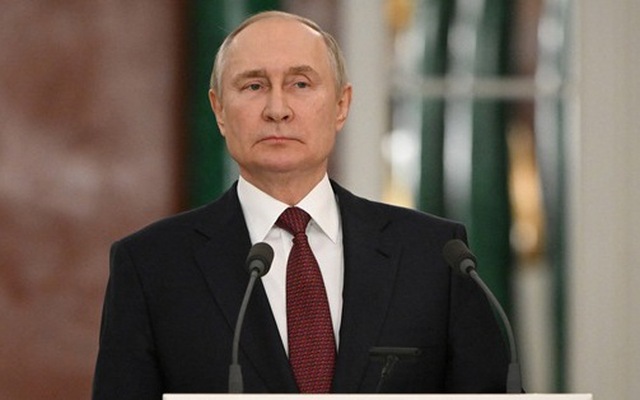Tổng thống Nga Vladimir Putin tại cuộc họp báo ở Matxcơva ngày 22-12 - Ảnh: REUTERS