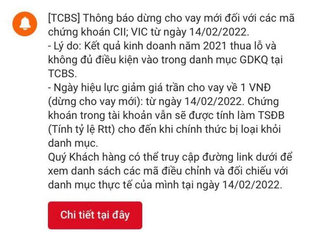 TCBS quay xe, thông báo tiếp tục cấp margin với 2 mã chứng khoán - Ảnh 1.