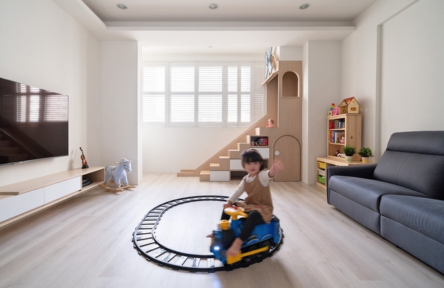 Ngôi nhà 30m² được cải tạo thành không gian sống chuẩn chỉnh cho gia đình có con nhỏ - Ảnh 5.