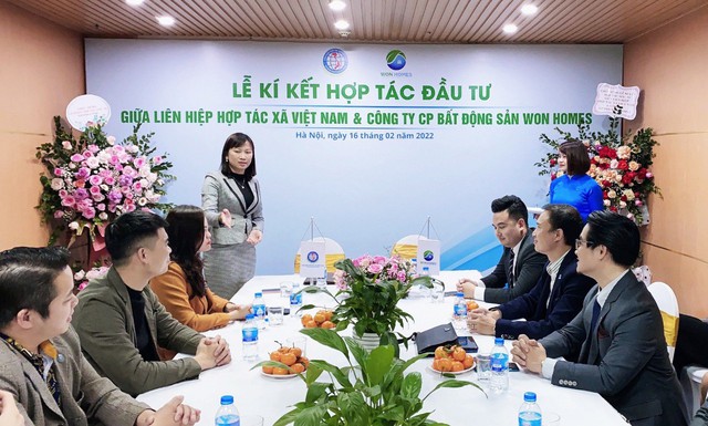 Liên hiệp Hợp tác xã Việt Nam và BĐS Won Homes ký kết hợp tác - Ảnh 2.