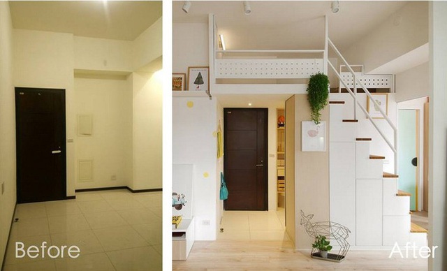 Căn hộ 48,5m² lột xác đẹp ngỡ ngàng trong năm mới nhờ chủ nhà thiết kế thêm gác lửng đầy phóng khoáng - Ảnh 3. Căn hộ 48,5m² lột xác đẹp ngỡ ngàng trong năm mới nhờ chủ nhà thiết kế thêm gác lửng đầy phóng khoáng - Ảnh 3.