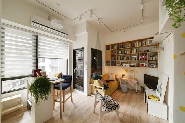 Căn hộ 48,5m² lột xác đẹp ngỡ ngàng trong năm mới nhờ chủ nhà thiết kế thêm gác lửng đầy phóng khoáng - Ảnh 7. Căn hộ 48,5m² lột xác đẹp ngỡ ngàng trong năm mới nhờ chủ nhà thiết kế thêm gác lửng đầy phóng khoáng - Ảnh 7.