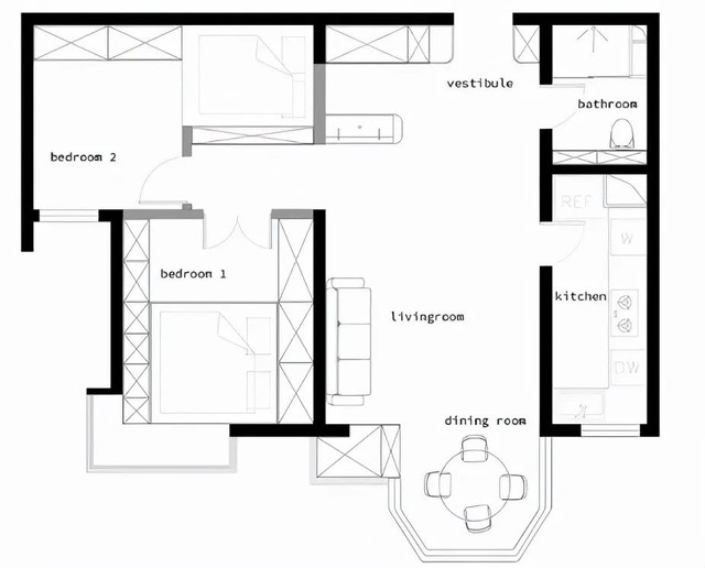 Căn hộ nhỏ 73m² phong cách tối giản có lối bố trí có một không hai khi đặt phòng ăn bên ngoài ban công - Ảnh 1.