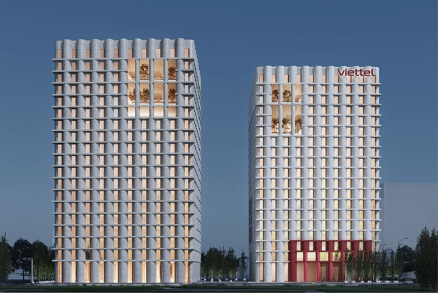 Cận cảnh thiết kế Tòa nhà Viettel Đà Nẵng: Nằm trong khuôn viên rộng hơn 1 hecta, gồm 2 tháp Trung tâm phần mềm - văn phòng và tháp Thương mại - dịch vụ công nghệ cao - Ảnh 5.