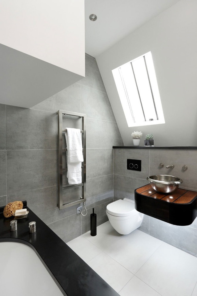 Tận dụng gác mái làm phòng tắm, ý tưởng thiết kế vừa đẹp vừa độc đáo - Ảnh 6.