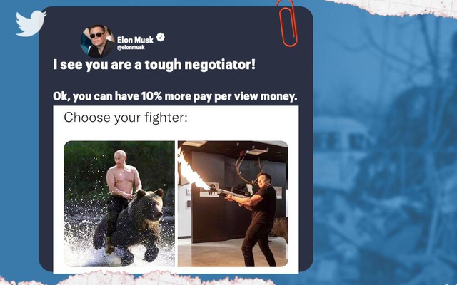 Sau lời thách đấu, quan chức Nga – Ukraine ‘chia phe’, Elon Musk lại đăng ảnh gây sốc: “Hãy chọn đấu sĩ của mình”