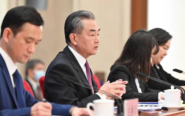 Bộ trưởng Ngoại giao Trung Quốc Vương Nghị tham dự một cuộc họp báo tại Bắc Kinh, Trung Quốc vào ngày 7/3/2022.
Li Xin | Tân Hoa Xã | Getty Images