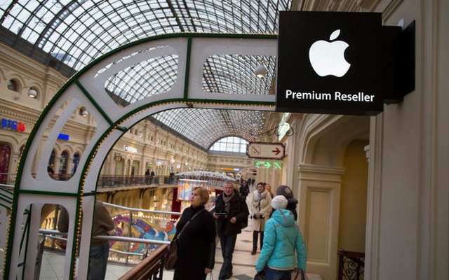 Apple dừng bán tất cả sản phẩm tại Nga