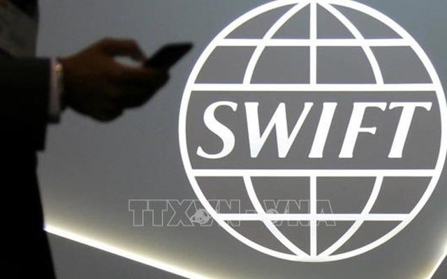 Logo hệ thống thanh toán quốc tế SWIFT. Ảnh: REUTERS/TTXVN