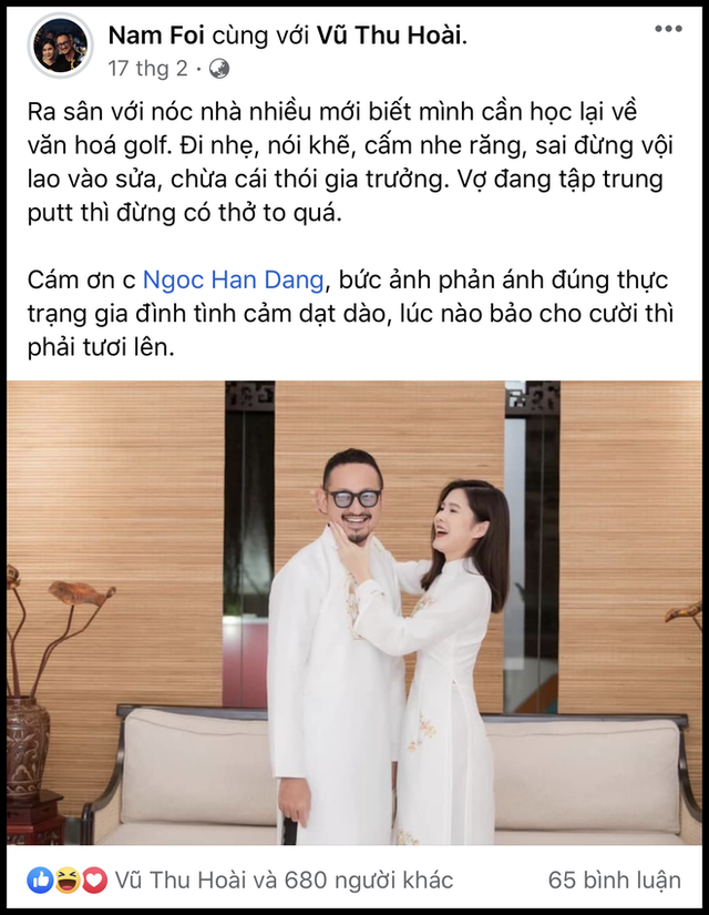 MC Thu Hoài đi nhầm sân golf được chồng như ý: Ở ngoài làm giám đốc, về nhà nịnh vợ ngọt như mía lùi - Ảnh 5.