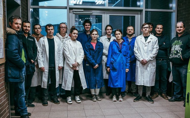 Một số nhà khoa học tại Enamine, một công ty hóa dược của Ukraine.
PHOTO: ANDRIY YAKYMENKO/ENAMINE