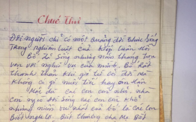 Con tìm thấy di chúc viết tay của cha từ năm 1988, tài sản để lại khiến ai cũng cảm động