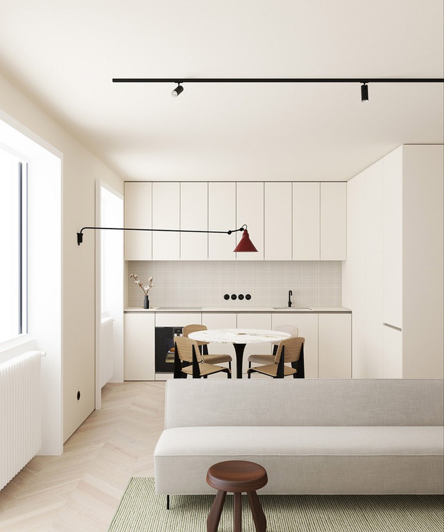 2 căn hộ nhỏ là đại diện đỉnh cao cho sự kết hợp giữa phong cách tối giản và phong cách Scandinavian - Ảnh 3.