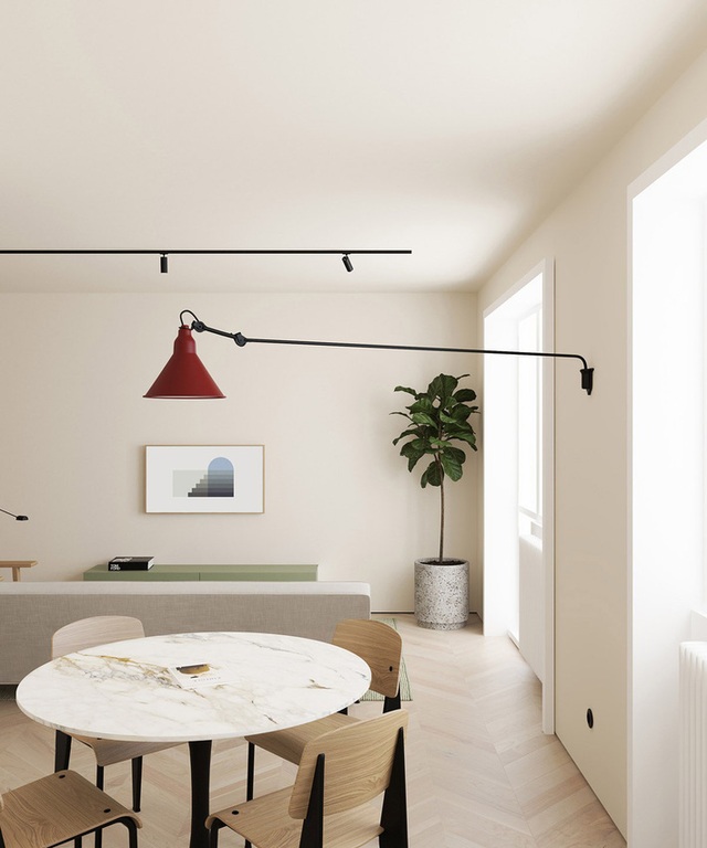 2 căn hộ nhỏ là đại diện đỉnh cao cho sự kết hợp giữa phong cách tối giản và phong cách Scandinavian - Ảnh 4.