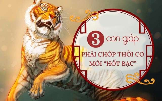 3 con giáp nên đặc biệt lưu ý vì thời điểm vận hạn đã qua, ngay lúc này phải chớp thời cơ thì mới “hốt bạc”