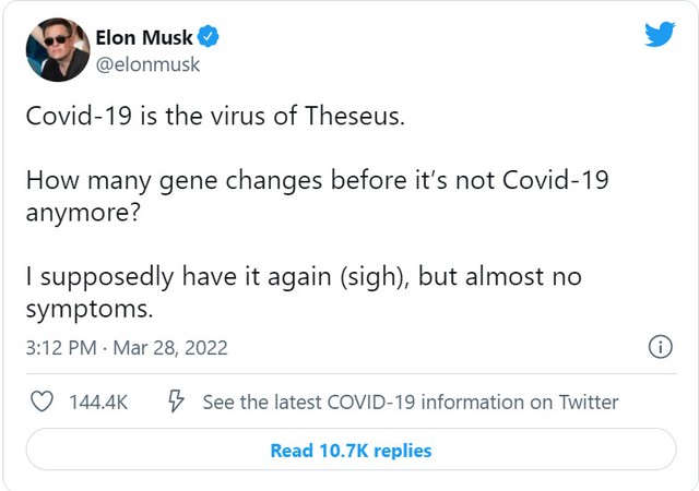 Từng xem thường Covid-19, nay Elon Musk nay đã tái nhiễm - Ảnh 1.