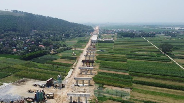  Hình hài cầu cao tốc Bắc - Nam vượt sông Chu tại Thanh Hóa  - Ảnh 2.