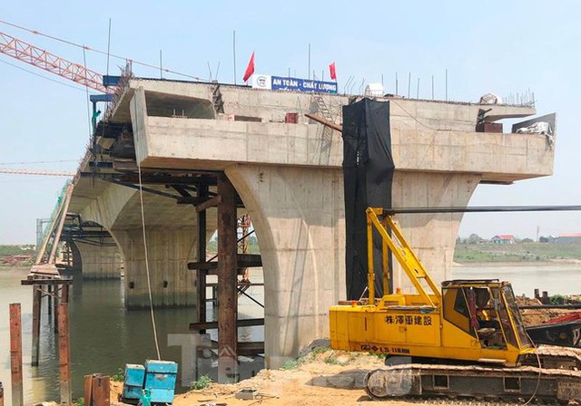  Hình hài cầu cao tốc Bắc - Nam vượt sông Chu tại Thanh Hóa  - Ảnh 6.