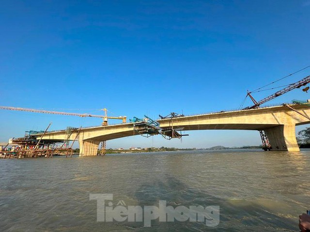  Hình hài cầu cao tốc Bắc - Nam vượt sông Chu tại Thanh Hóa  - Ảnh 7.