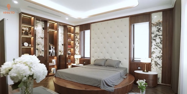 Siêu biệt thự 500 m2 chịu chơi bậc nhất Thái Nguyên: Bộ sofa cỡ đại đắt bằng cả một căn chung cư, phòng ăn gây ấn tượng mạnh mẽ với bức tường vô cùng đặc biệt - Ảnh 26.