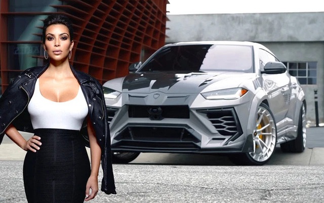 Extremely unique supercar hobby of "super butt" businessman Kim Kardashian: Covering the Lamborghini in cotton, repainting the entire luxury car collection to "match the color" with... the mansion