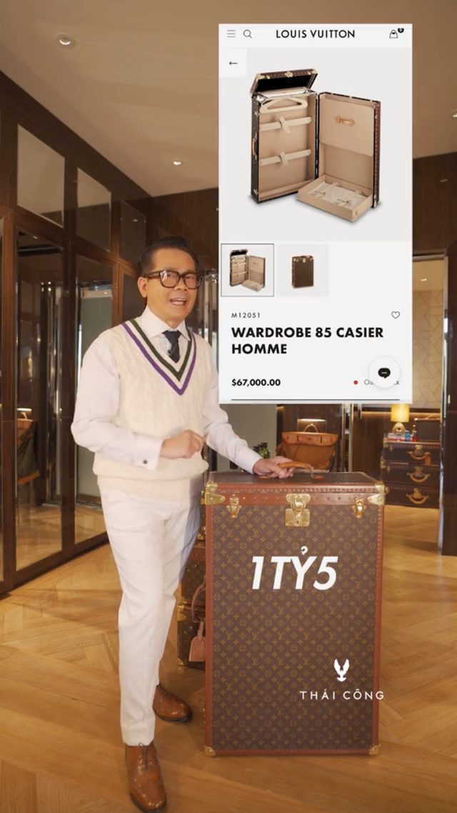 Thái Công giới thiệu chiếc vali yêu thích đựng 1 áo sơ mi và 1 áo vest giá sương sương 1,5 tỷ - Ảnh 3.