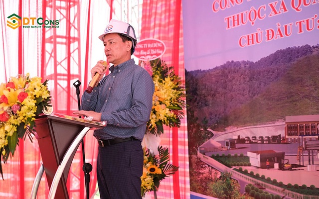 Ông Trịnh Văn Tuấn – Chủ tịch HĐQT – Tổng Giám Đốc PCC1 phát biểu tại Lễ khởi công dự án Khai thác lộ thiên khoáng sản Niken –  Đồng. Ảnh: Dtcons