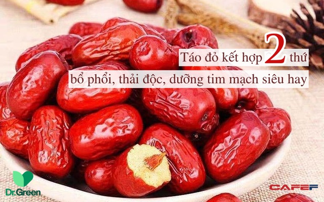 Táo đỏ là “thần dược” bổ phổi, kết hợp thêm 2 thứ giúp thải độc, dưỡng tim mạch, F0 khỏi bệnh nên bồi bổ ngay hậu Covid