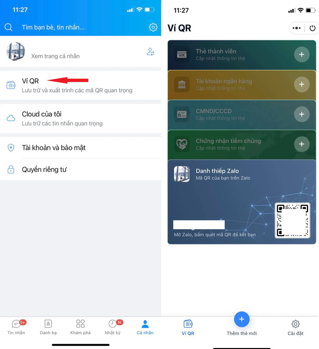 4 bước tạo QR code trên Zalo để lưu trữ thông tin CCCD, thẻ ngân hàng...  - Ảnh 1.