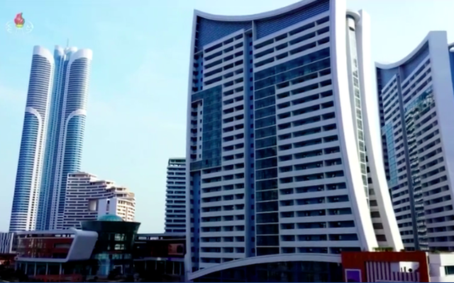 Các toà nhà cao tầng ở thủ đô Bình Nhưỡng của Triều Tiên